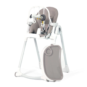 Lola 2-in-1 Adjustable Baby Highchair Grey Toy Bar