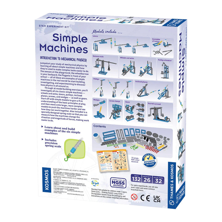Hands-on physics kit for kids, build and learn about simple machines