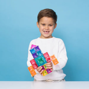 Portal style Connetix tiles used for imaginative play