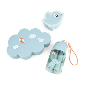 Done By Deer Lunch & Snack Box with Straw Water Bottle - Playground - Blue