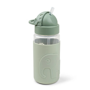 Done by Deer Easy Grip Kids Water Bottle With Straw - Elphee Green
