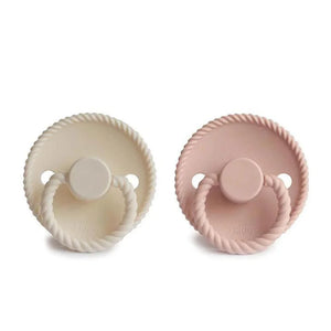 FRIGG Rope Latex Pacifier Cream Blush