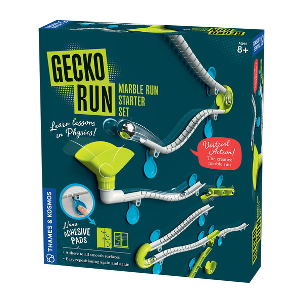 Gecko Run Starter Kit, wall-mounted marble run, build your own marble track