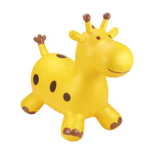 Happy Hopperz Bouncy Kids Ride On Toys - Inflatable - Gold Giraffe