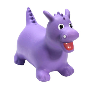 Happy Hopperz Bouncy Kids Ride On Toys - Purle Dino