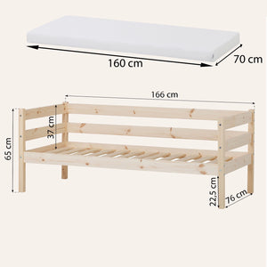 Dimension of the hoppekids shorty daybed.