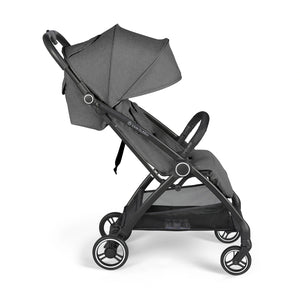The Ickle Bubba Aires folding pushchair features front and rear suspension for smooth steering.