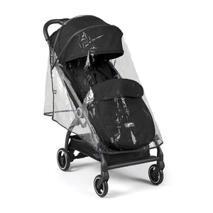 Ickle Bubba Aires Auto-Fold Stroller with rain cover.