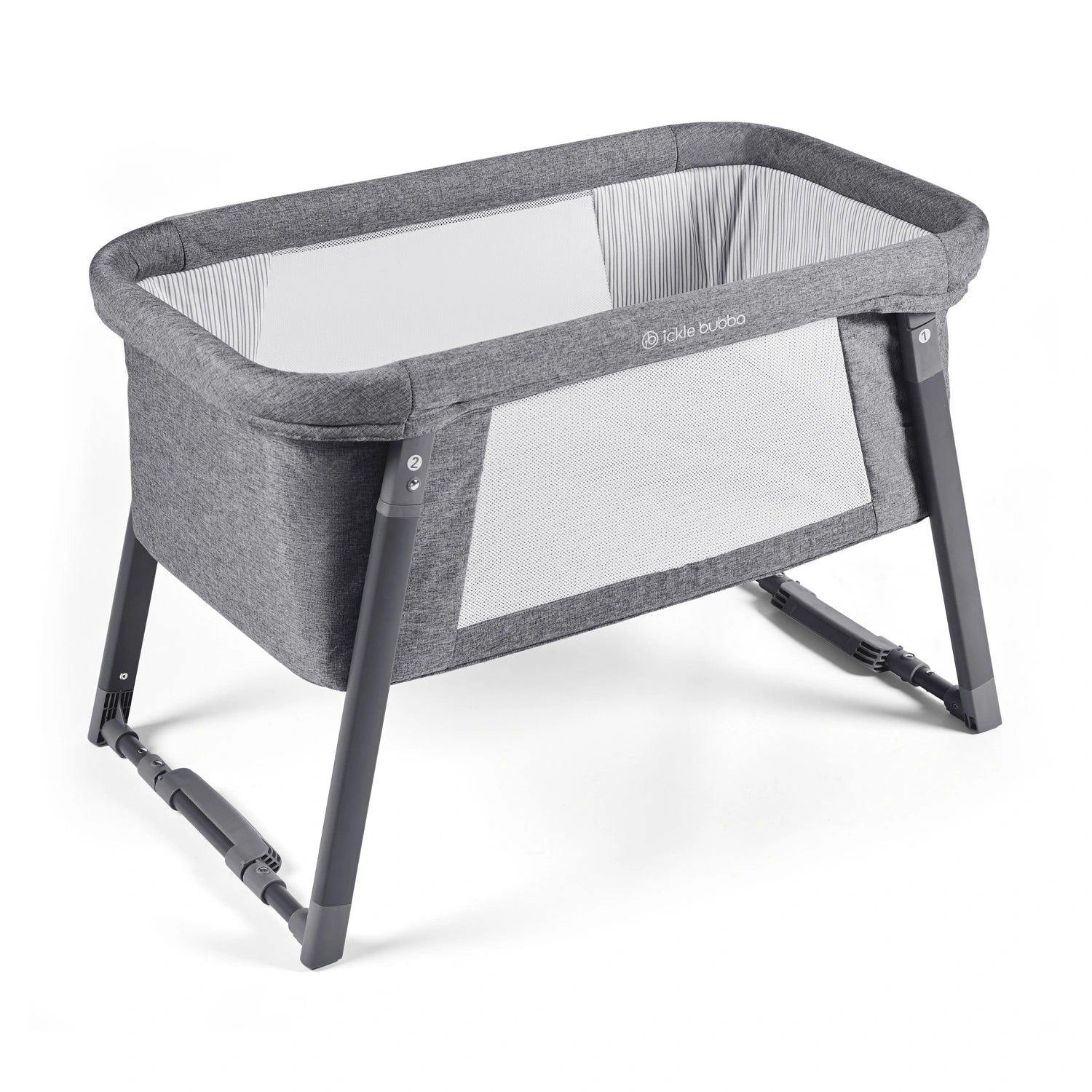 Ickle Bubba Mini Rocking Crib – Space Grey