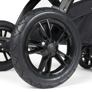 Ickle Bubbba pushchair showing puncher proof wheel.