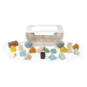 A sorting blocks by shape and colour for problem-solving fun.