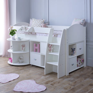 Kids Avenue Eli G Mid Sleeper Bed with Pull Out Desk.