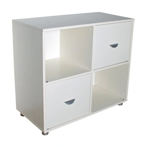 Kids bunk bed with Cube unit with 2 doors for additional storage.