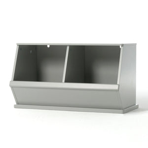 Kids Toy Storage - Stackable Storage Boxes in Black