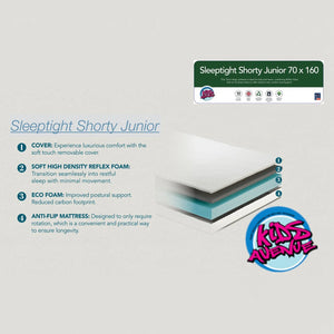 Kids avenue supportive shorty mattress for growing children