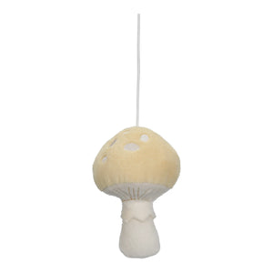 Little Dutch soft yellow mushroom hanging toy for babies.