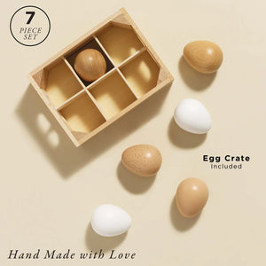 Le Toy Van Farm Eggs wooden toy set