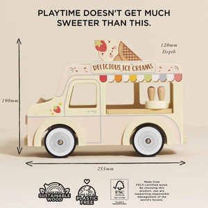 Le Toy Van ice cream van toy painted with safe, non-toxic paints