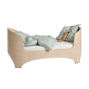 Leander crib demonstrating long-term convertible design.