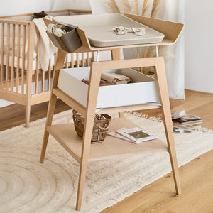 Practical nursery changing table with optional storage drawer
