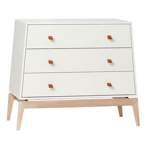 Minimalist Scandinavian-style nursery featuring the Leander Luna™ furniture range.
