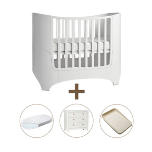 Leander Classic Baby Cot Bundle with Dresser and Mat