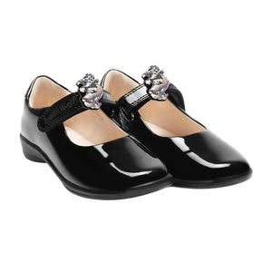Lelli Kelly Bianca Unicorn Black Patent School Shoes