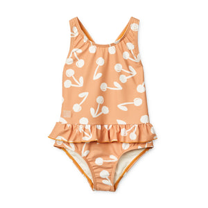 Liewood Amara Printed Swimsuit - Cherry Blossom Light Apricot