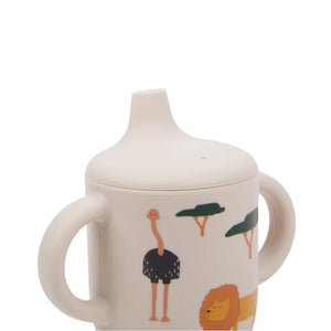 Liewood Neil Double Handle No Spill Drinkware for Kids - Safari