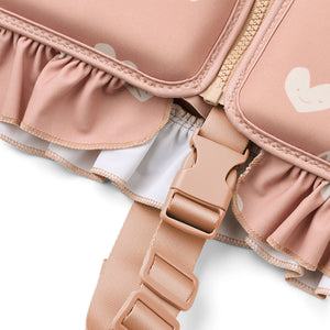 Safety strap between legs for secure fit