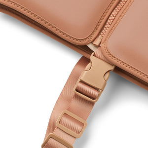 Close-up of Liewood Dove Swim Vest zipper and safety strap