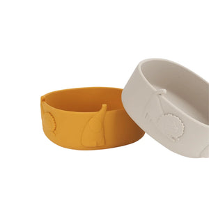 Liewood Emily Siilicone Kids Bowl 4-Pack - Tuscany Rose Multi Mix