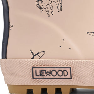 Slip-resistant thermo rainboots for kids