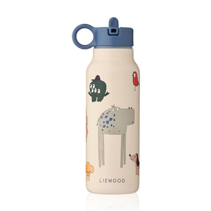 Liewood falk water bottle for kids in imagine sandy design - 350 ml