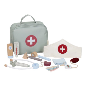 Little dutcg doctors bag for kids in green colour.
