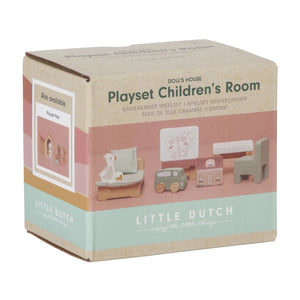 Little Dutch Dollhouse Children's Room Expansion Set in a box.