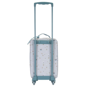 Lightweight travel bag with a carrying loop, perfect for small hands.