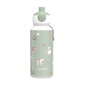 Little Dutch Pop Up Drinking Bottle - Little Farm - 400ml