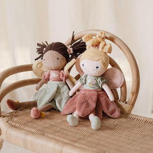 Lifestyle image of little dutch cuddle doll fairy mila.