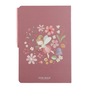 Little Dutch Drawing Tablet Pink Fairy Garden closed slim design in soft pink