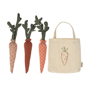 Maileg Carrots in Mini Shopping Bag - Soft Toys