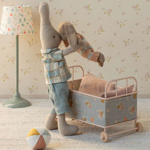 Miniature toy bed for Maileg micro-sized friends