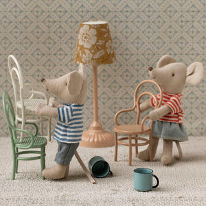 Cute Maileg sibling mice LouiMax and Stella for imaginative play