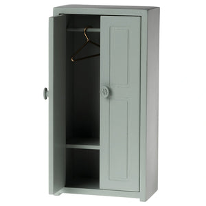 Wooden wardrobe for Maileg mice furniture.