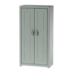Maileg Miniature Closet - Soft Blue Wooden Wardrobe