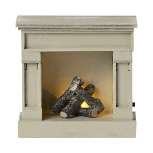 Maileg Miniature Fireplace - Off White