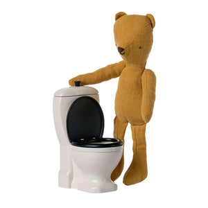 Realistic Maileg Miniature toilet for Rabbits and Bunnies.