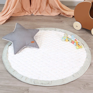 Lifestyle image of MinDream's versatile uses of the playmat.