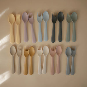 Mushie cutlery set offers safety and ease of use