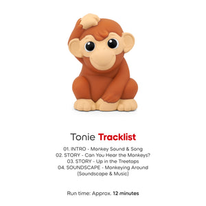 Tracklist of my first tonies jungle set - monkey